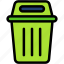 delete, trash, can, garbage, rubbish 