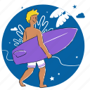 surf, beach, summer, sun, vacation, holiday, travel, tourism, surfboard 