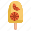 popsicle, orange, summer, food, restaurant, sweet, ice cream 