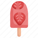 popsicle, strawberry, summer, food, restaurant, sweet, ice cream