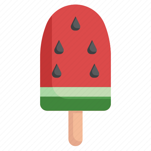Popsicle, watermelon, pop, stick, summer, dessert, ice cream icon - Download on Iconfinder