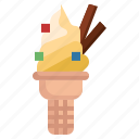 soft, serve, summer, dessert, sweet, ice cream