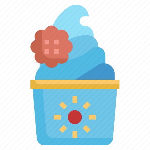 Cup, cookie, summer, food, restaurant, sweet, ice cream icon - Download on Iconfinder