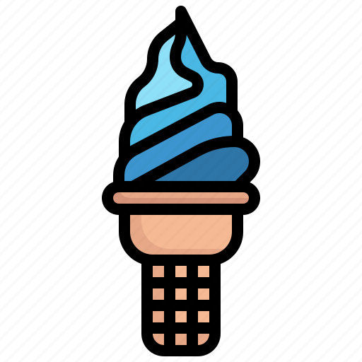 Soft, serve, cone, restaurant, summertime, sweet, ice cream icon - Download on Iconfinder