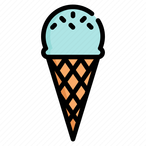 Ice, cream, shop, cone, dessert, summertime, sweet icon - Download on Iconfinder