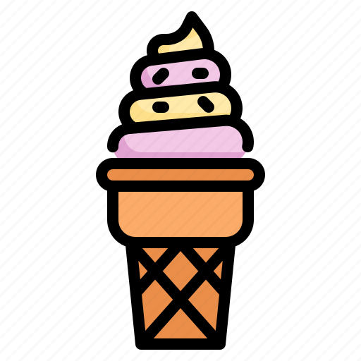 Ice, cream, cone, dessert, sweet, summertime icon - Download on Iconfinder
