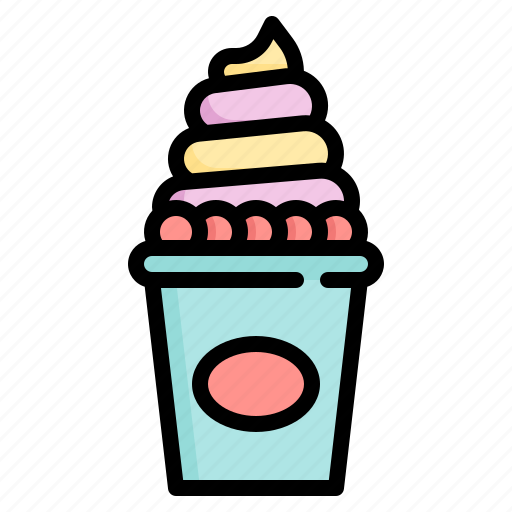 Frozen, yogurt, dessert, summertime, sweet, food icon - Download on Iconfinder