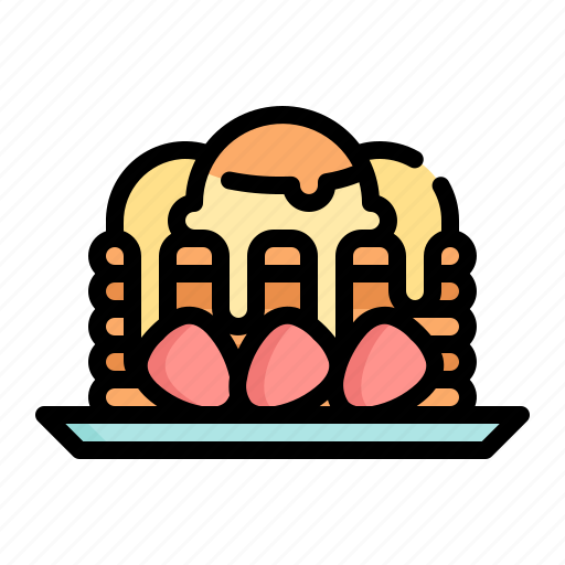 Pancake, ice, cream, dessert, sweet icon - Download on Iconfinder