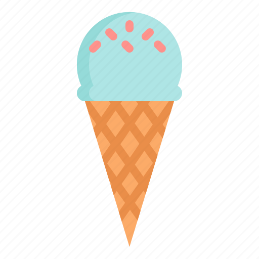Ice, cream, shop, cone, dessert, summertime, sweet icon - Download on Iconfinder