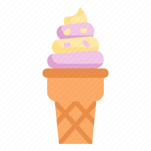 Ice, cream, cone, dessert, sweet, summertime icon - Download on Iconfinder