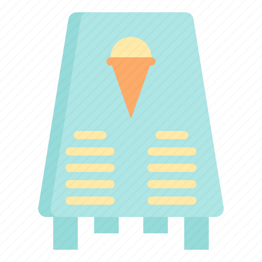 Signage, ice, cream, signaling, board, shop icon - Download on Iconfinder