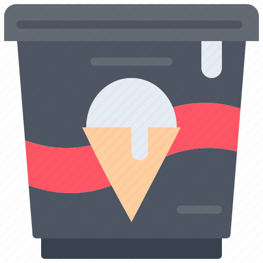Ice, cream, box, food, cafe, shop icon - Download on Iconfinder
