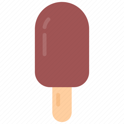 Ice, cream, stick, chocolate, food, cafe, shop icon - Download on Iconfinder