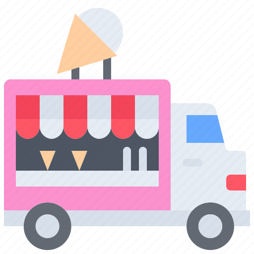 Truck, car, ice, cream, food, cafe, shop icon - Download on Iconfinder