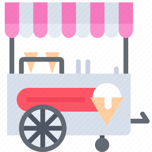 Trailer, ice, cream, food, cafe, shop icon - Download on Iconfinder