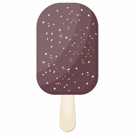 Chocolate bar, chocolate fudge, dark chocolate ice cream, dark chocolate stick, ice lolly icon - Download on Iconfinder