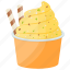 ice cream, ice cream cup, mango delight ice cream, mango dessert, mango ice cream 