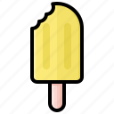 bite, dessert, ice cream, popsicle, stick, sweet