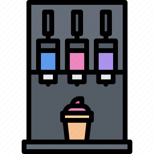 Cream, cup, dessert, ice, machine, shop, waffle icon - Download on Iconfinder