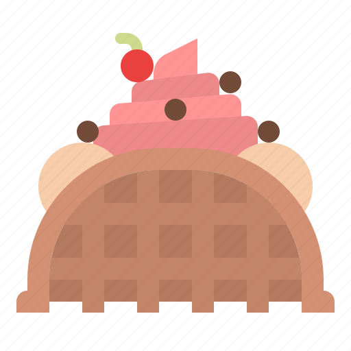 Dessert, ice cream, summer, waffle icon - Download on Iconfinder