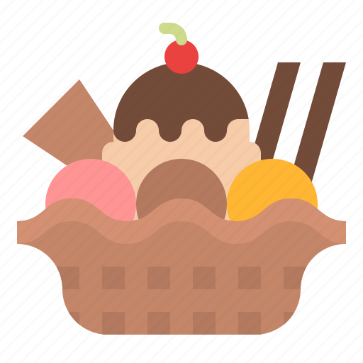 Dessert, ice cream, sweets, waffle icon - Download on Iconfinder