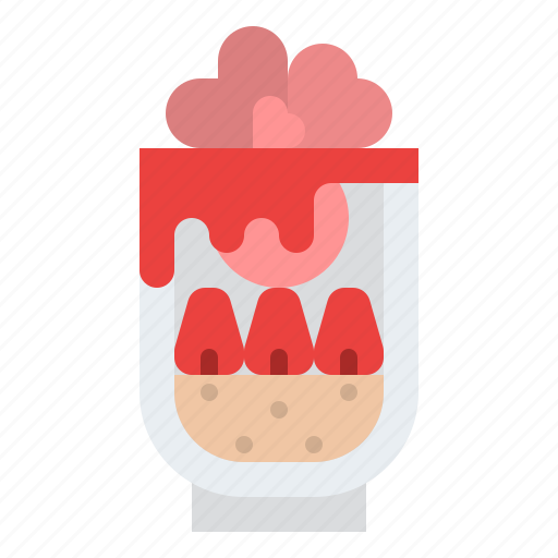 Dessert, ice cream, love, strawberry icon - Download on Iconfinder