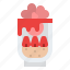 dessert, ice cream, love, strawberry 