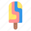 dessert, popsicle, rainbow, summer 