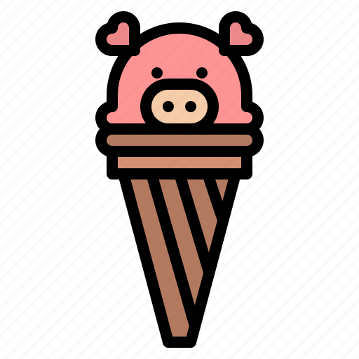 Cartoon, cone, dessert, ice cream icon - Download on Iconfinder