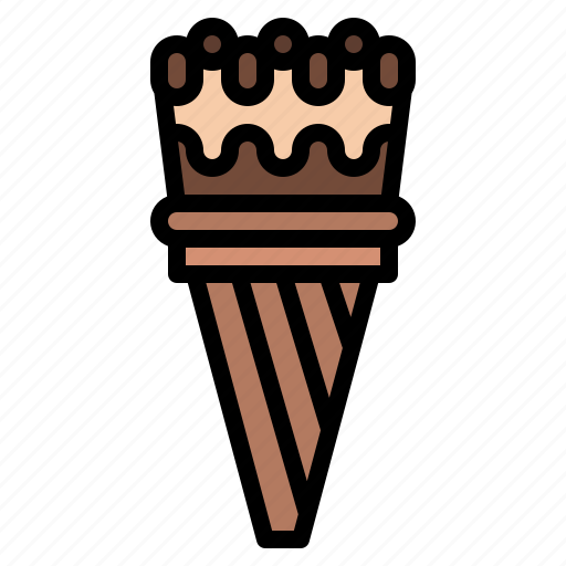 Chocolate, cone, dessert, ice cream icon - Download on Iconfinder