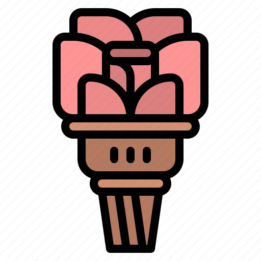 Cone, dessert, flower, ice cream icon - Download on Iconfinder