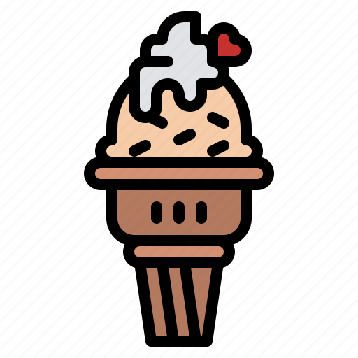 Cone, dessert, ice cream, scoop icon - Download on Iconfinder