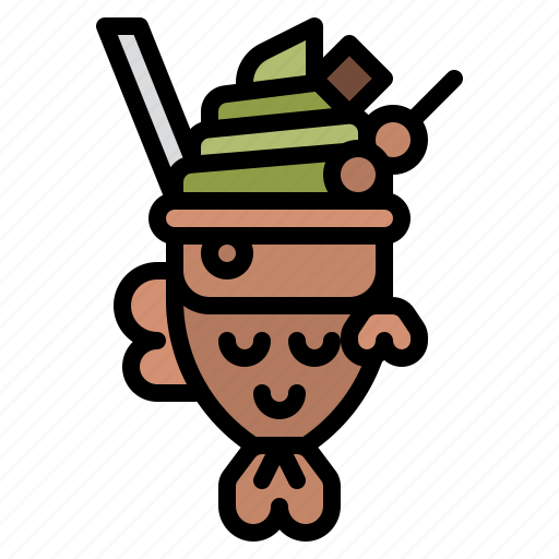 Dessert, fish, ice cream, matcha icon - Download on Iconfinder