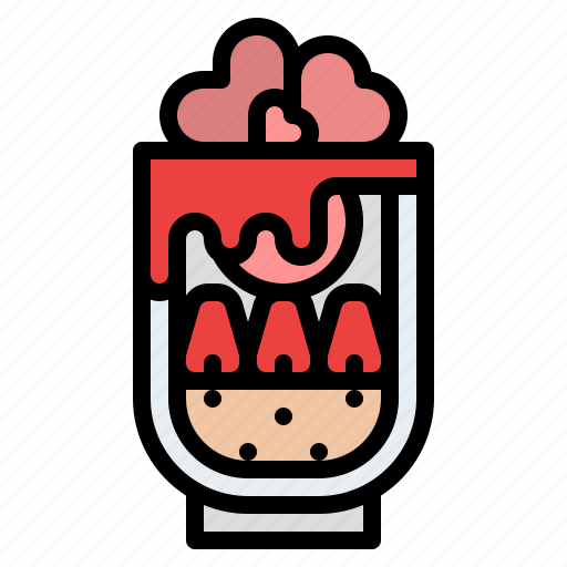 Dessert, ice cream, love, strawberry icon - Download on Iconfinder