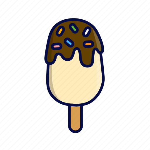 Ice cream, ice lolly, popsicle, sprinkles icon - Download on Iconfinder
