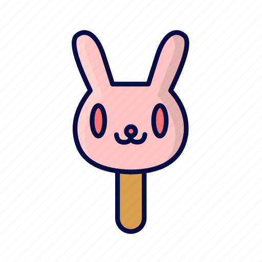 Bunny, ice cream, ice lolly, popsicle icon - Download on Iconfinder