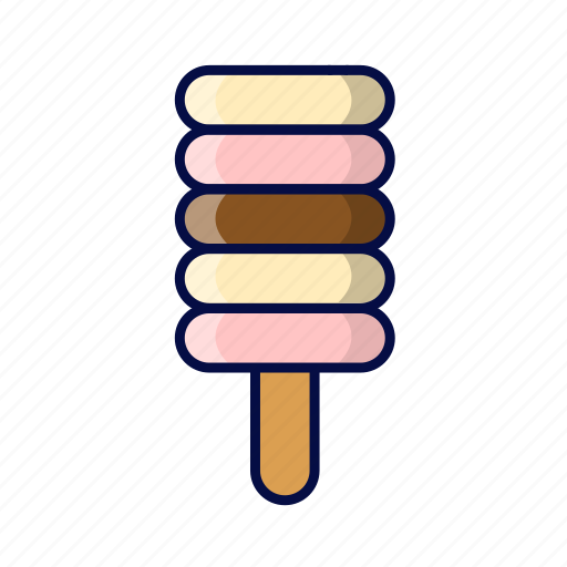 Ice cream, ice lolly, neapolitan, popsicle icon - Download on Iconfinder