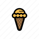 cone, cream, frost, ice, roll, scoop