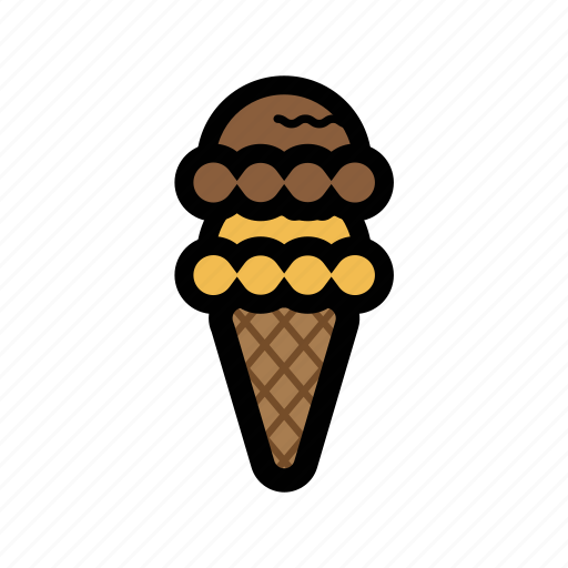 Cone, cream, frost, ice, roll, scoop icon - Download on Iconfinder