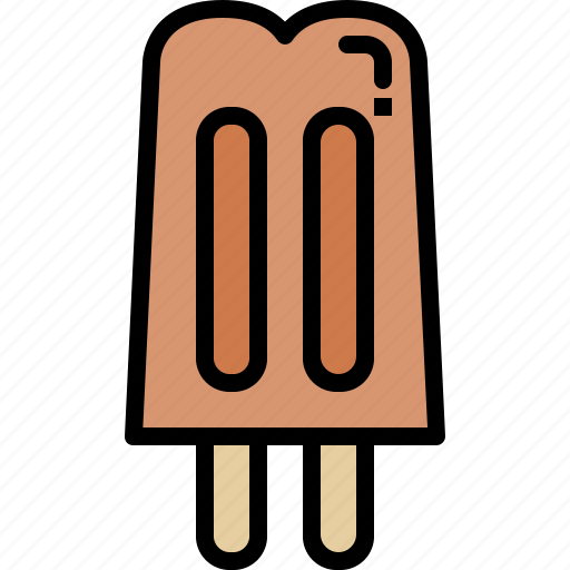 Dessert, double, food, ice cream, ice pop, stick, sweet icon - Download on Iconfinder