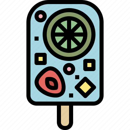 Dessert, fruit, ice cream, ice pop, slice, stick, sweet icon - Download on Iconfinder