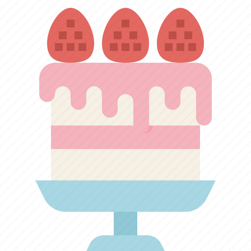 Cake, dessert, food, ice cream, strawberry, summer, sweet icon - Download on Iconfinder
