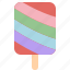 dessert, food, ice cream, ice pop, rainbow, summer, sweet 