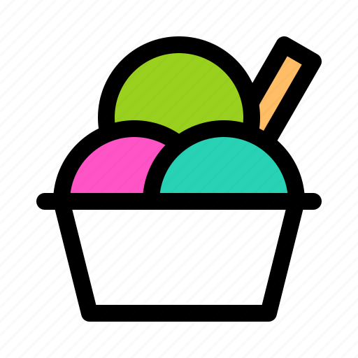 Cup, frozen, ice cream, scoop, sweets icon - Download on Iconfinder
