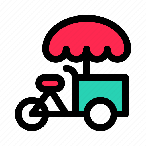 Bike, ice cream bike, transport, tricycle icon - Download on Iconfinder