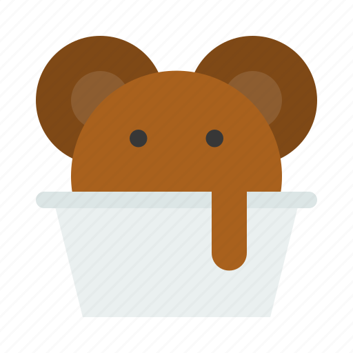 Bear, chocolate, cup, frozen, ice cream, sweets icon - Download on Iconfinder