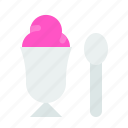 cup, frozen, ice cream, sweets