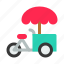 ice cream bike, transport, tricycle, vehicle 