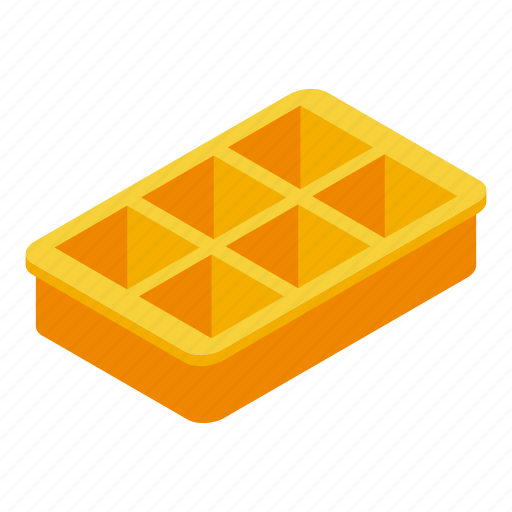 Cool, ice, cube, tray, isometric icon - Download on Iconfinder
