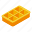 cool, ice, cube, tray, isometric 